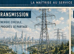 Reseau electrique reliant des territoires